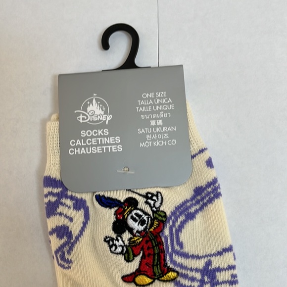 Disney 100 years of music Mickey Socks One size New - Picture 2 of 3